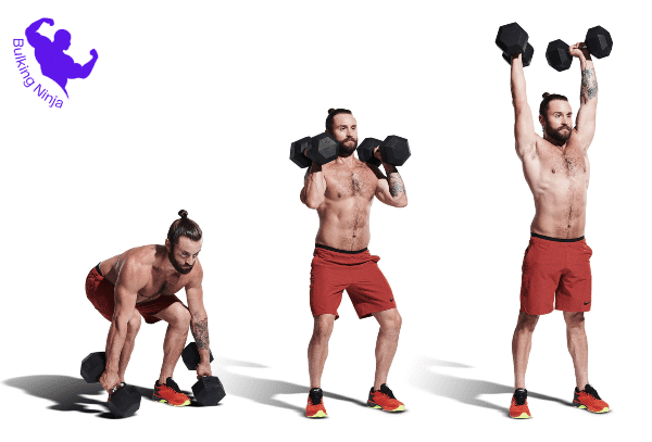 Dumbbell Alternating Single Clean and Jerk -Can You Gain Muscle With Just Dumbbells